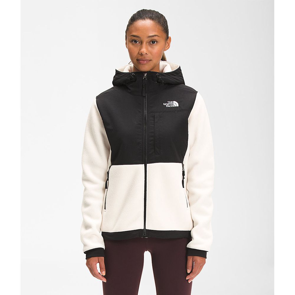 The North Face Hooded Jacket Womens Australia - The North Face Denali 2 White Snow (RKM-519836)